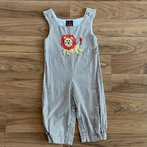 Boys Lil Cactus Lion longall overalls 18-24 months